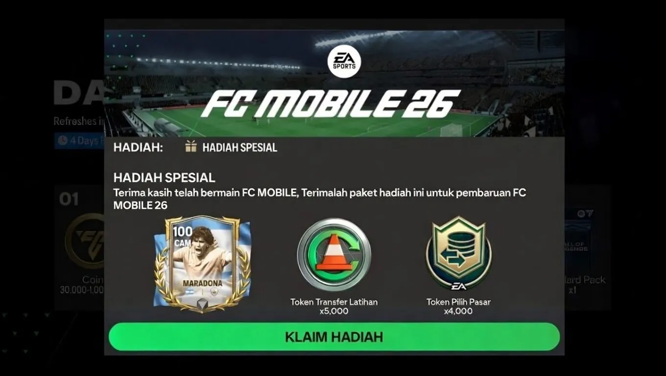 Kode Redeem FC Mobile pembaruan 26 terbaru April 2026 dan cara memasukkannya 7 CODE REDEEm FC MOBILE GRATIS 26