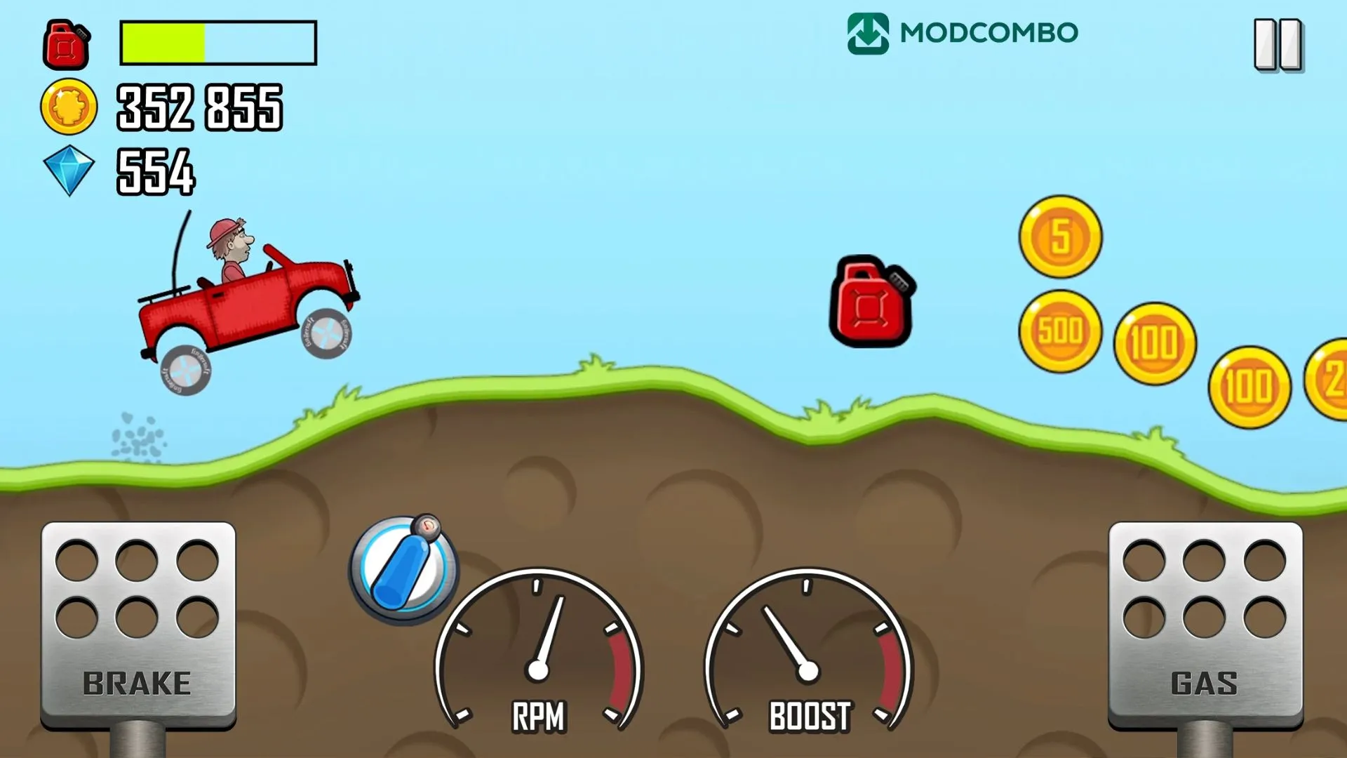 Unduh Hill Climb Racing MOD APK Gratis di Android (Uang Tak Terbatas) v1.69.1 4 Beragam Map dan Lingkungan