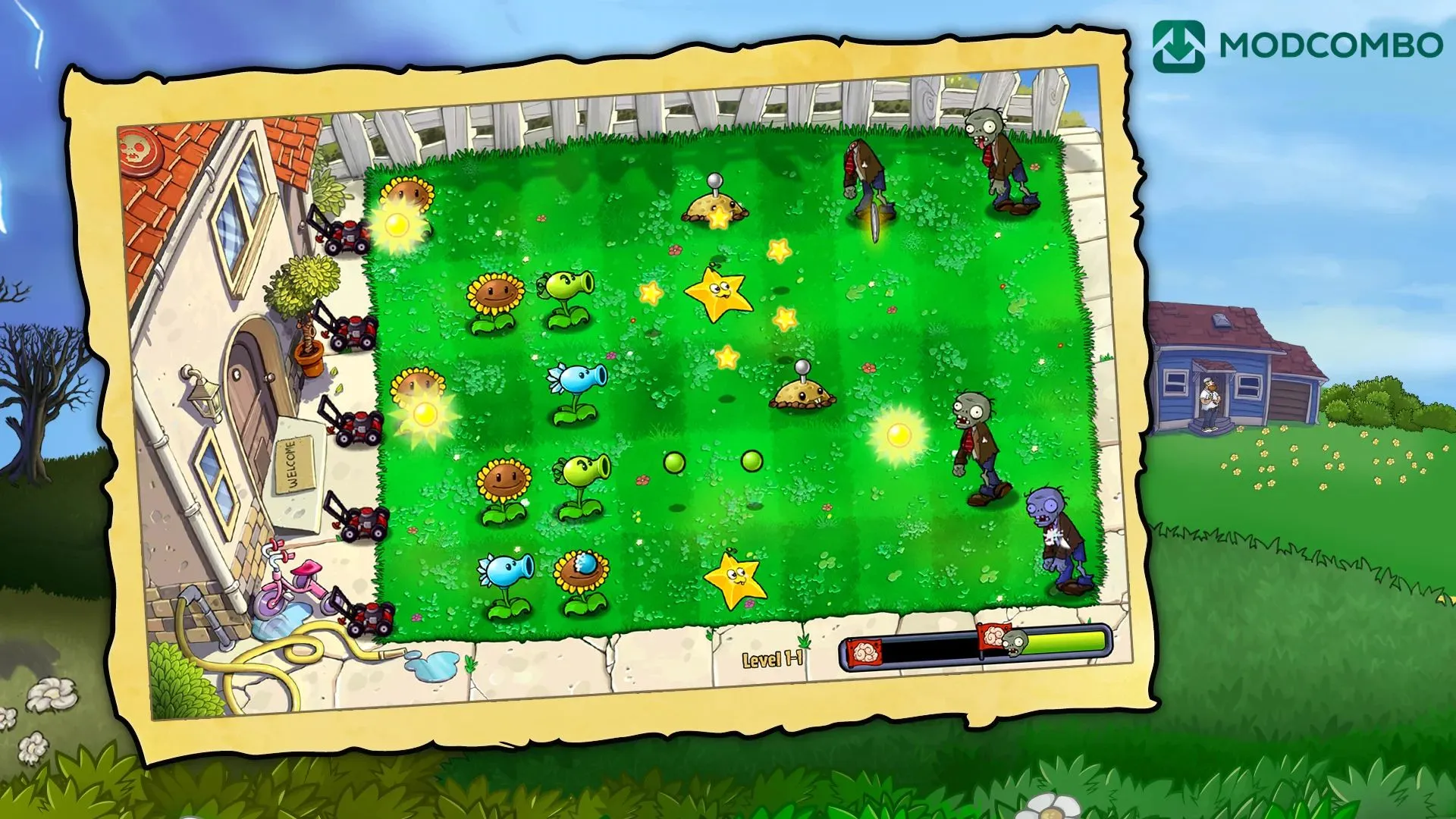 Unduh Plants vs Zombies Fusion MOD APK v3.6.1 (Unlimited Suns & Gameplay Lebih Seru) 1 Plants vs Zombies Fusion MOD APK v3.5