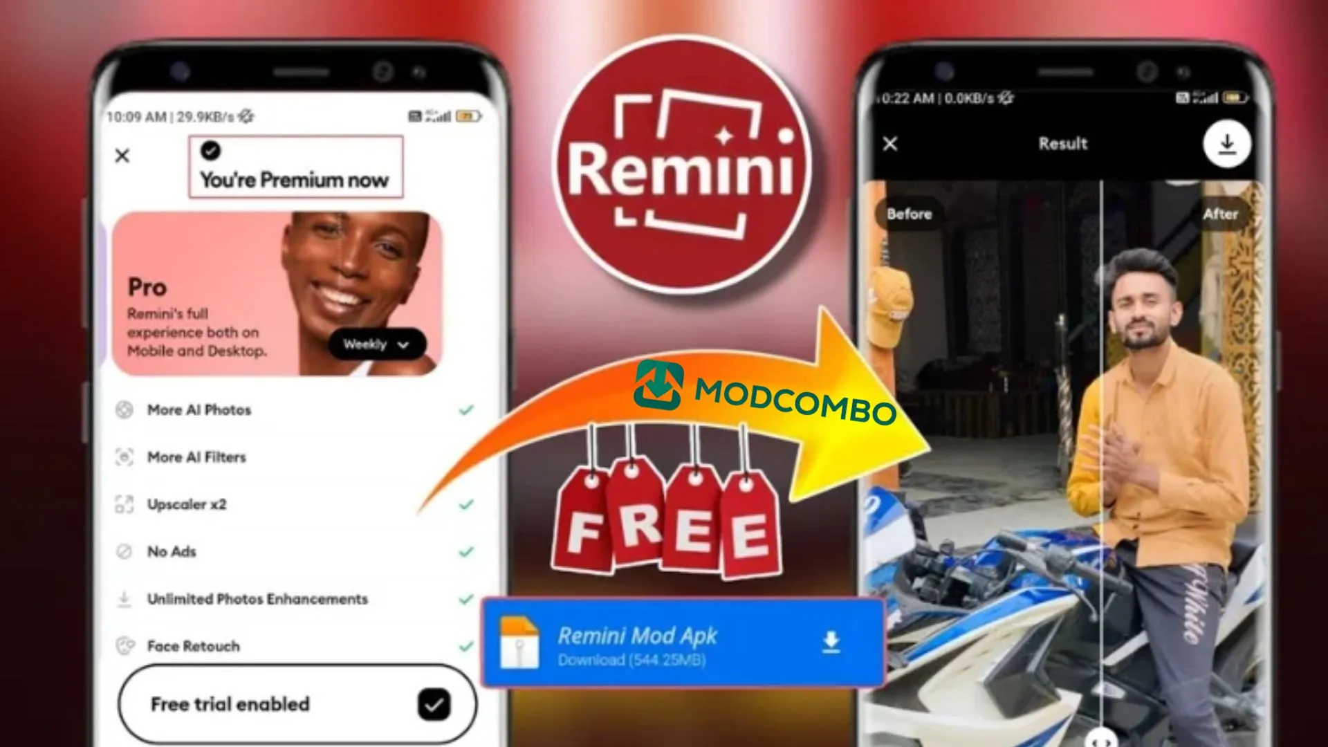 Unduh Remini MOD APK (Pro Unlocked) untuk Android v3.7.1325.202521088 3 Remini membantu meningkatkan kualitas video