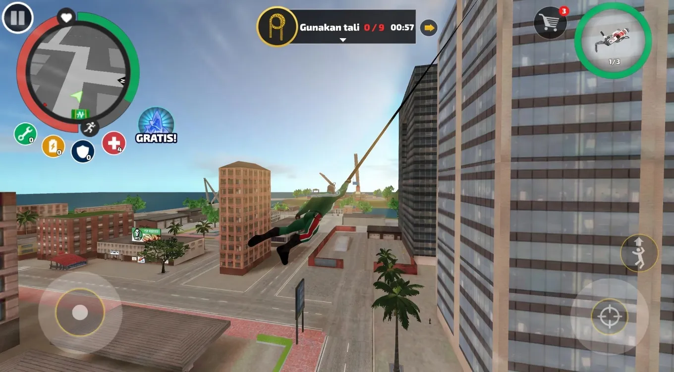 Unduh Rope Hero: Vice Town MOD APK (Uang Tanpa Batas) v7.1.6 Gratis untuk Android 2 Rope Hero
