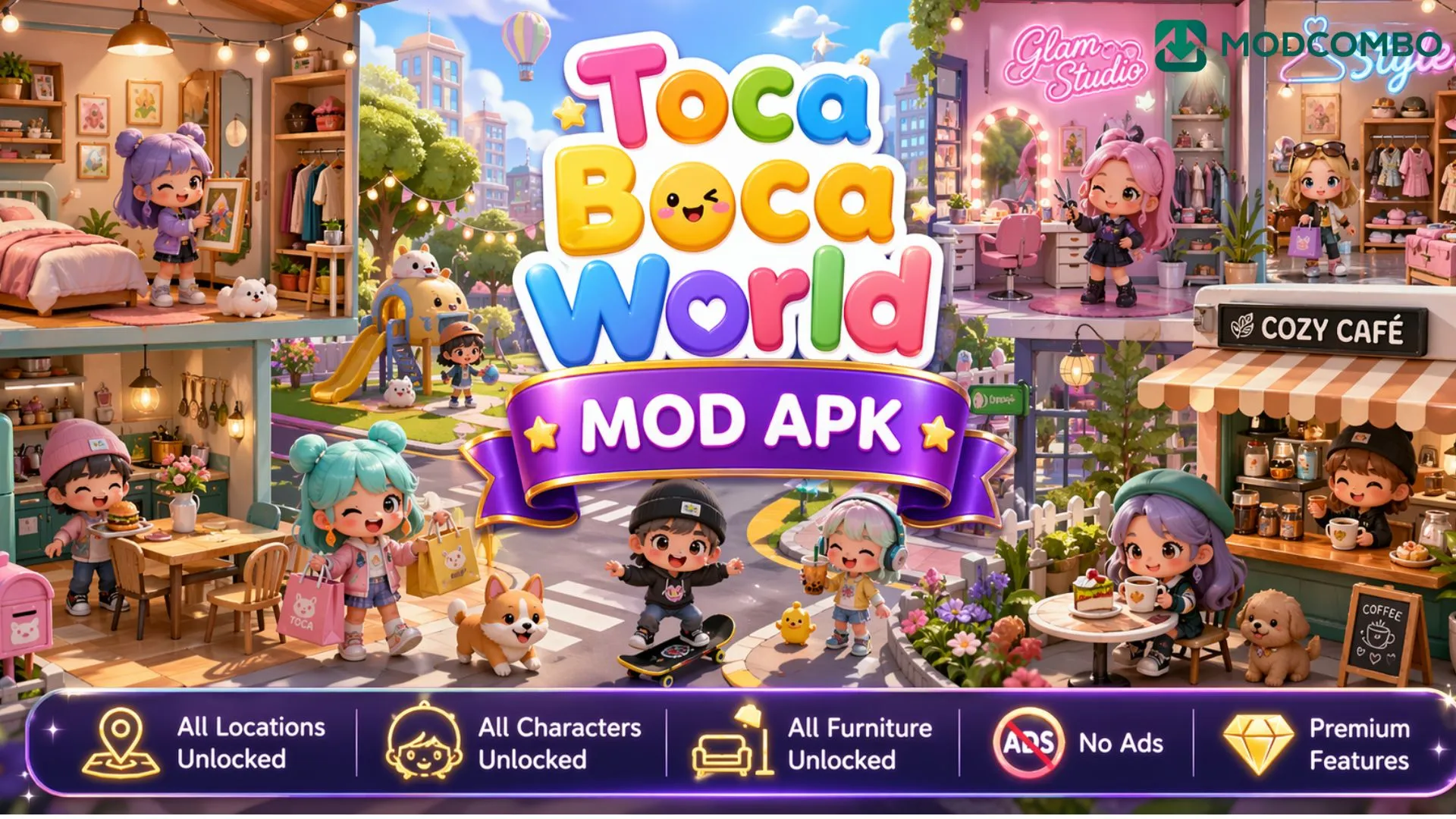 Unduh Toca Boca World MOD APK v1.131.2 Unlocked Terbaru 1 Toca Boca World MOD APK Unlocked Terbaru