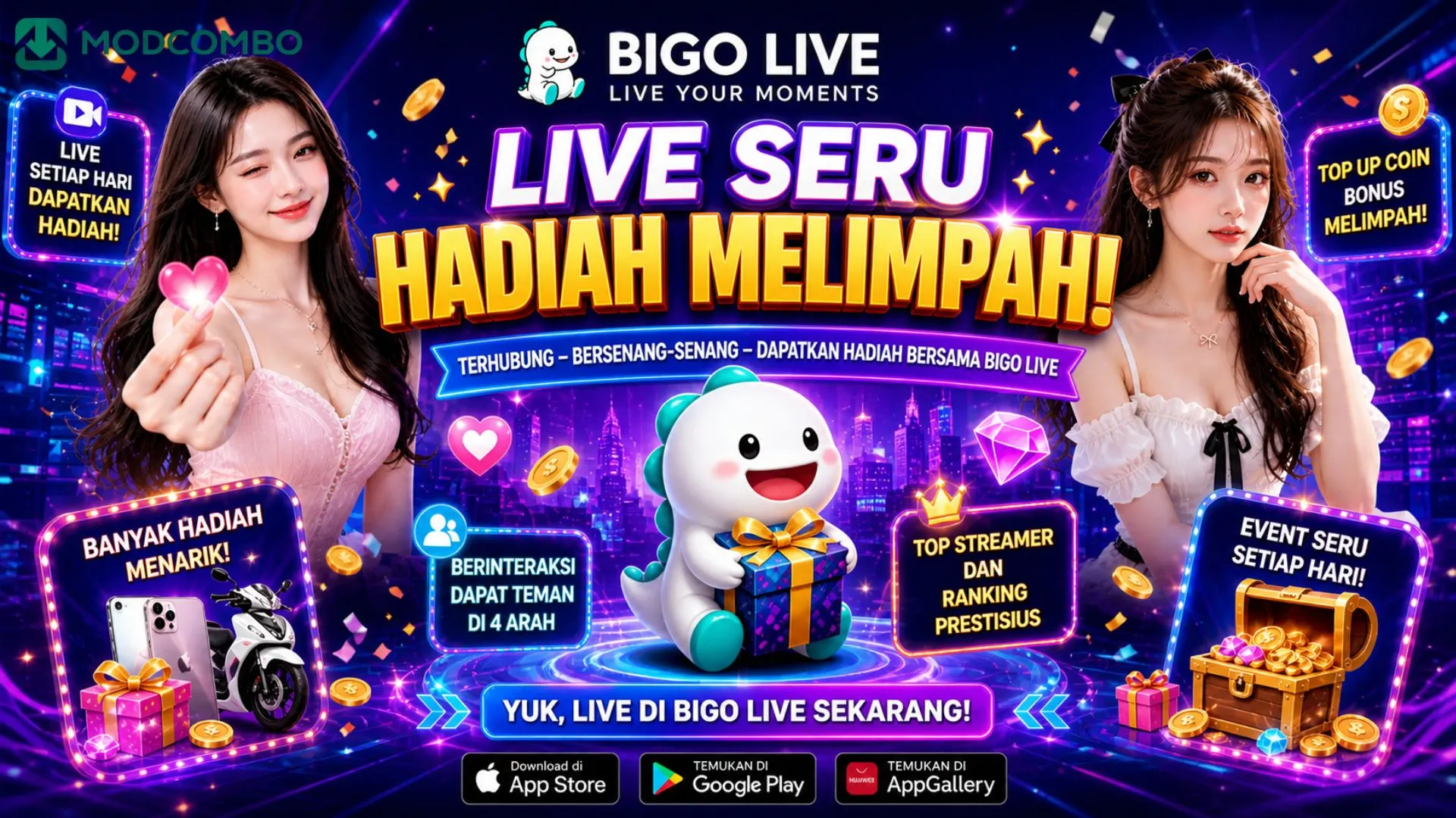 Unduh BIGO LIVE MOD APK VIP Unlocked Terbaru v6.48.0 2 Live Streaming Di BIGO LIVE MOD APK
