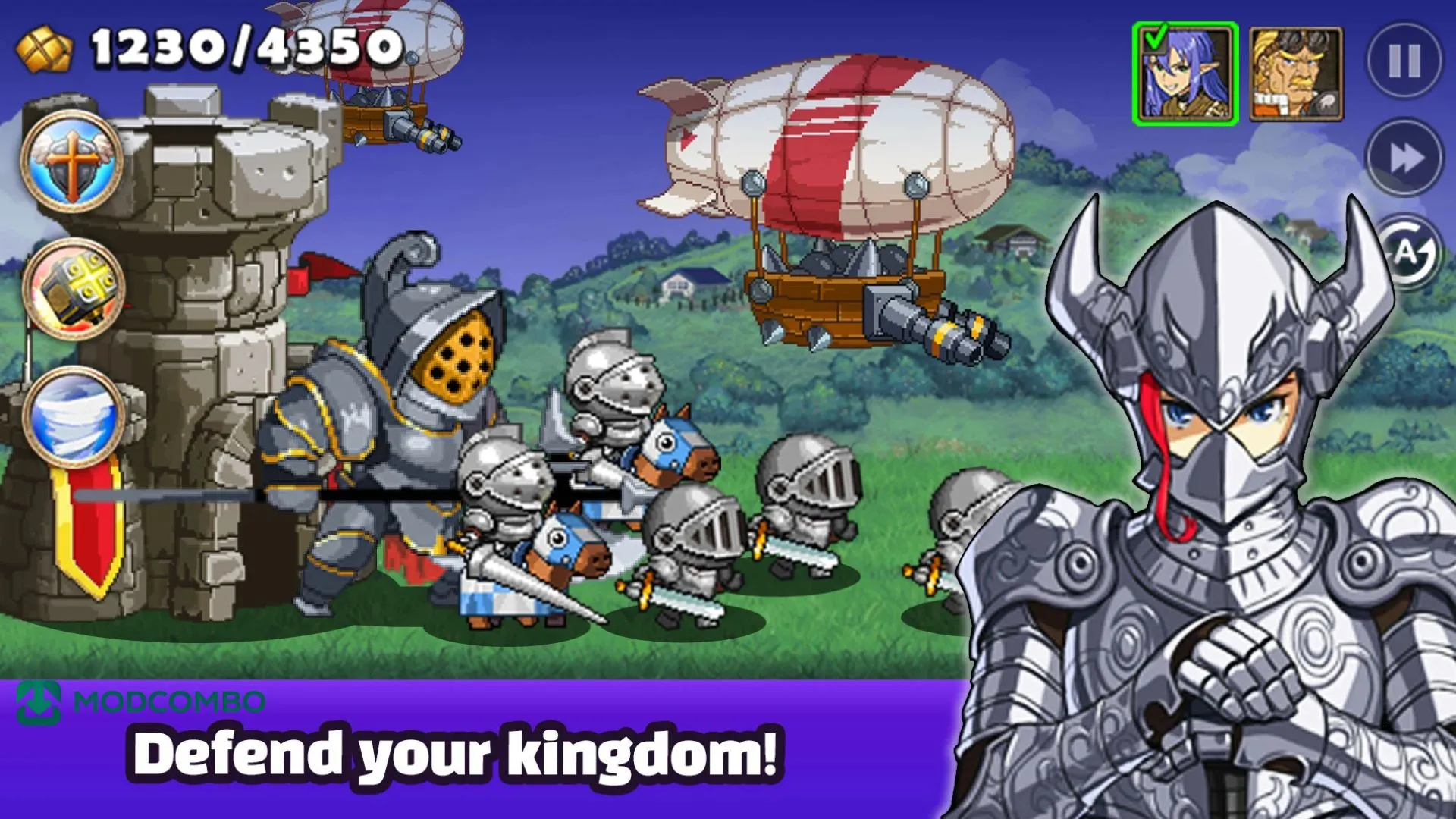 Unduh Kingdom Wars MOD APK Unlimited Diamonds Terbaru v4.3.1 4 Visual Chibi Yang Menarik