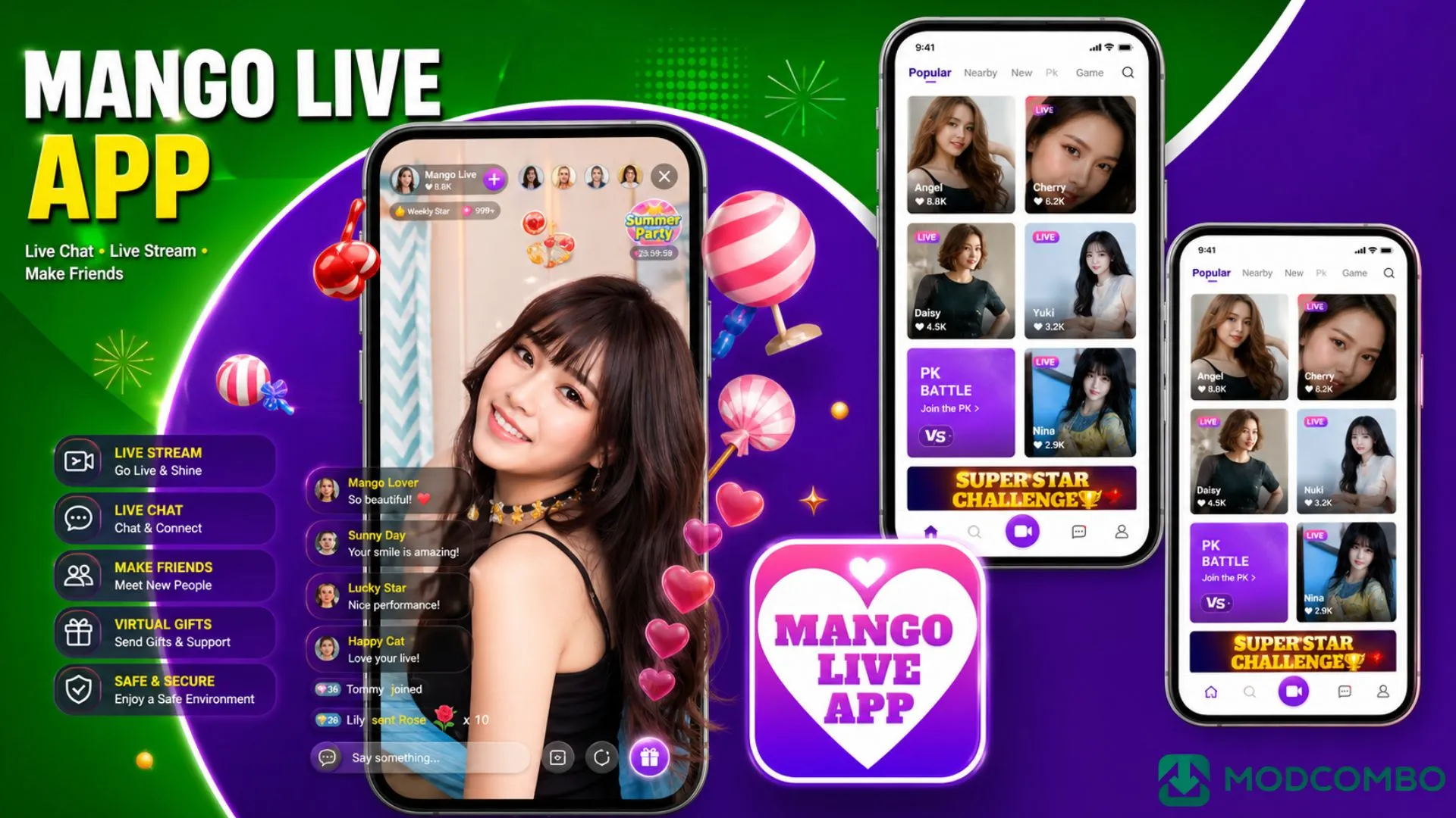 Unduh Mango Live MOD APK VIP Unlocked Streaming Terbaru v3.1.6 2 VIP Dan Akses Premium Mango Live MOD APK