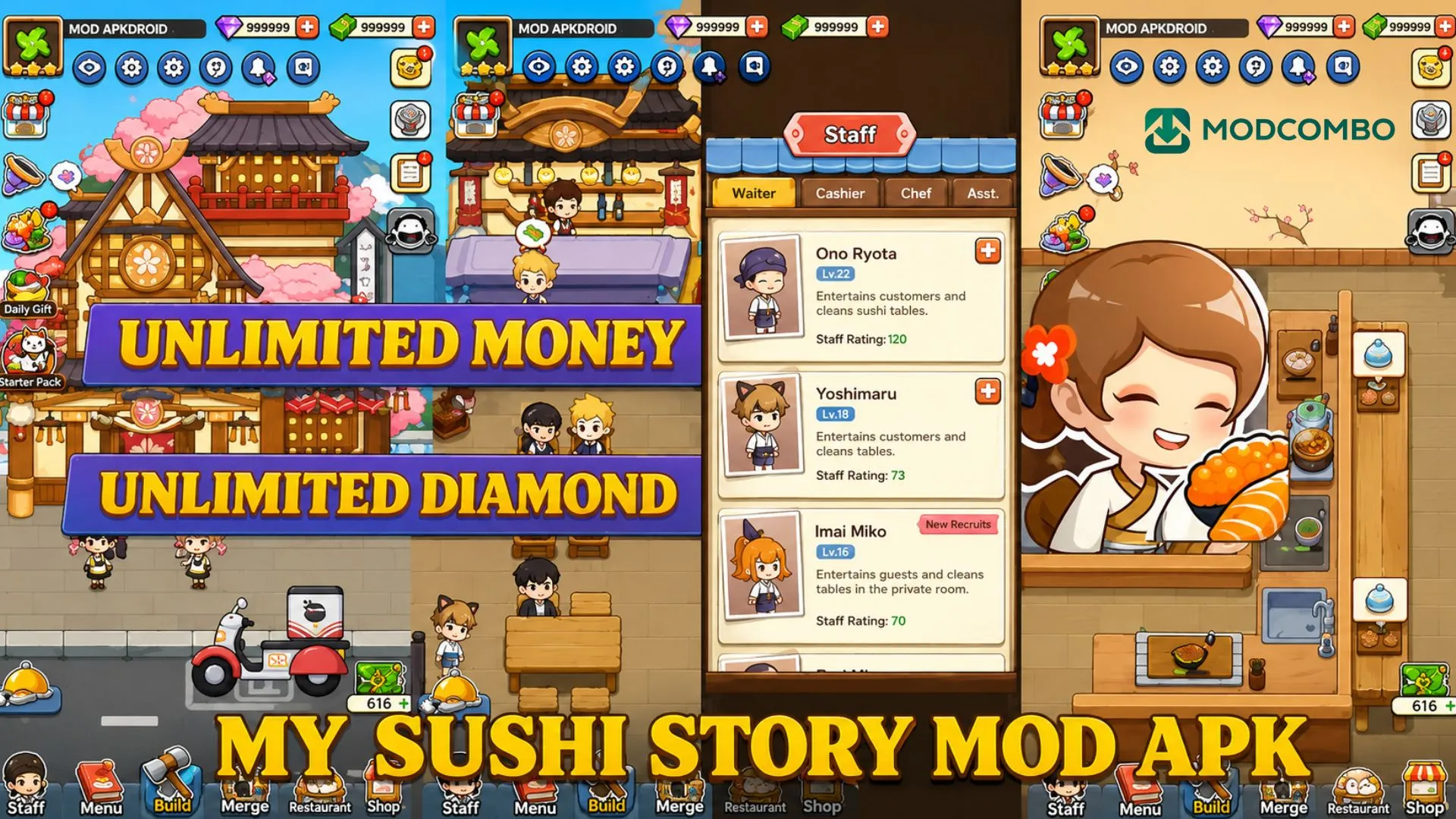 Unduh My Sushi Story MOD APK (Mod Menu, Unlimited Money) v5.2.0 1 My Sushi Story mod apk