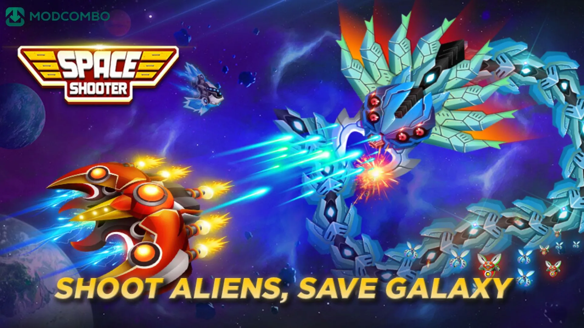 Unduh Space Shooter MOD APK (Unlimited Diamonds) v1.979 2 Mode PVP Di Space Shooter Galaxy Attack