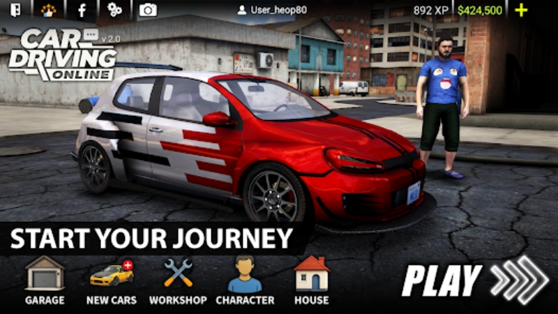 Download Car Driving Online MOD APK (Uang Tak Terbatas) v2.0 1 car driving online mod apk