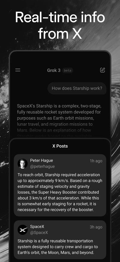 Unduh Grok - AI Assistant MOD APK (Premium Unlocked) v1.1.74 2 Percakapan Suara dan Analisis Gambar